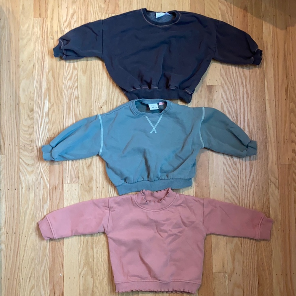 Zara sweatshirts